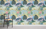 Papier peint panoramique collines fleuries pour une décoration personnalisée - Vignette | Mr Papier Peint