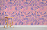 Papier peint mural feuilles violettes souffle artistique et nature - Vignette | Mr Papier Peint