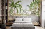 Papier peint panoramique forêt à l’aquarelle pour décoration personnalisée - Vignette | Mr Papier Peint