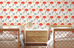 Mur enchanté aux charmants petits champignons rouges - Vignette | Mr Papier Peint
