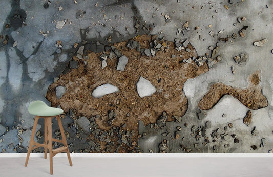 Papier peint de murs délabrés en fresque murale - Le meilleur Papier peint panoramique Sur mesure