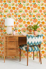 Papier peint dégradé orange - Fresque murale - Vignette | Mr Papier Peint