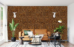 Papier peint dense à motif léopard en mural  - Echantillon - Vignette | Mr Papier Peint