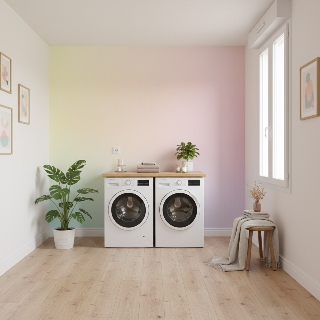 Motif: arrière-plan pastel doux avec des dégradés subtils, créant une atmosphère sereine.