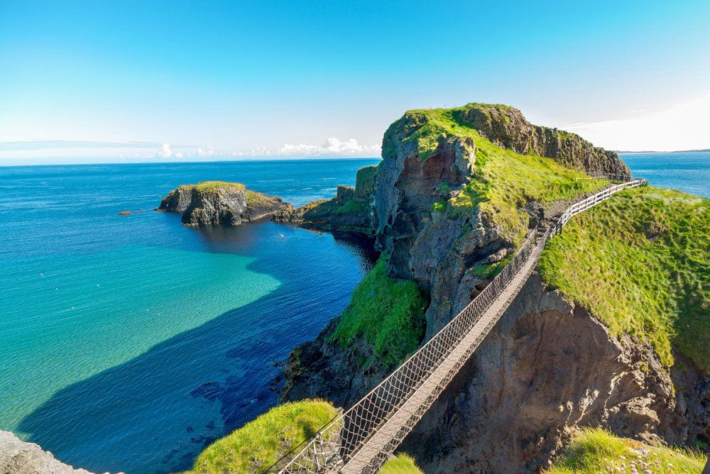 Papier peint du pont de corde de Carrick A Rede - Le meilleur Papier peint panoramique Sur mesure