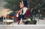 Papier peint fresque Noël du Matin magie hivernale pour votre intérieur - Vignette | Mr Papier Peint
