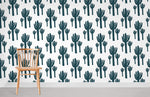 Papier peint motif cactus en fresque - Vignette | Mr Papier Peint