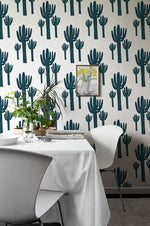 Papier peint motif cactus en fresque - Vignette | Mr Papier Peint