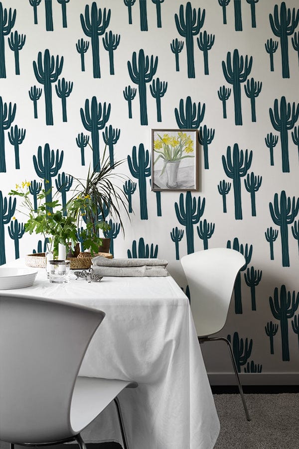 Papier peint motif cactus en fresque - Le meilleur Papier peint panoramique Sur mesure