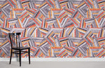 Papier peint mural broderie géométrique élégance et art contemporain - Vignette | Mr Papier Peint