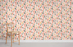 Papier peint mural œuvre d’art aux pinceaux multicolores vibrants - Vignette | Mr Papier Peint