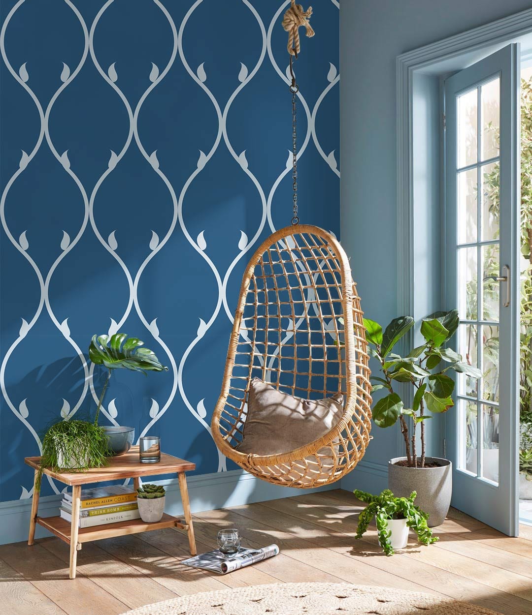 Papier peint mural à lignes ondulées - Le meilleur Papier peint panoramique Sur mesure