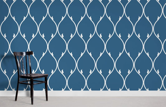 Papier peint mural à lignes ondulées - Le meilleur Papier peint panoramique Sur mesure