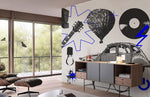 Élégance contemporaine en peinture murale bleu Klein - Vignette | Mr Papier Peint
