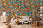 Papier Peint Mural à Motif Boho Réfléchissant - Vignette | Mr Papier Peint