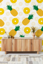 Papier peint mural à motif d'ananas - Vignette | Mr Papier Peint