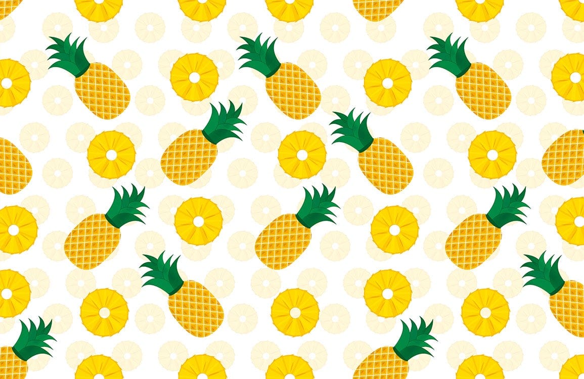 Papier peint mural à motif d’ananas - Le meilleur Papier peint panoramique Sur mesure