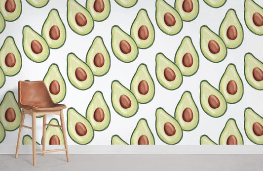 Papier peint mural à motif d’avocats - Le meilleur Papier peint panoramique Sur mesure