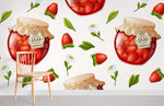 Papier peint mural à motif de confiture de fraise - Vignette | Mr Papier Peint