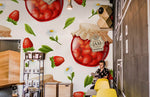 Papier peint mural à motif de confiture de fraise - Vignette | Mr Papier Peint