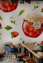 Papier peint mural à motif de confiture de fraise - Vignette | Mr Papier Peint