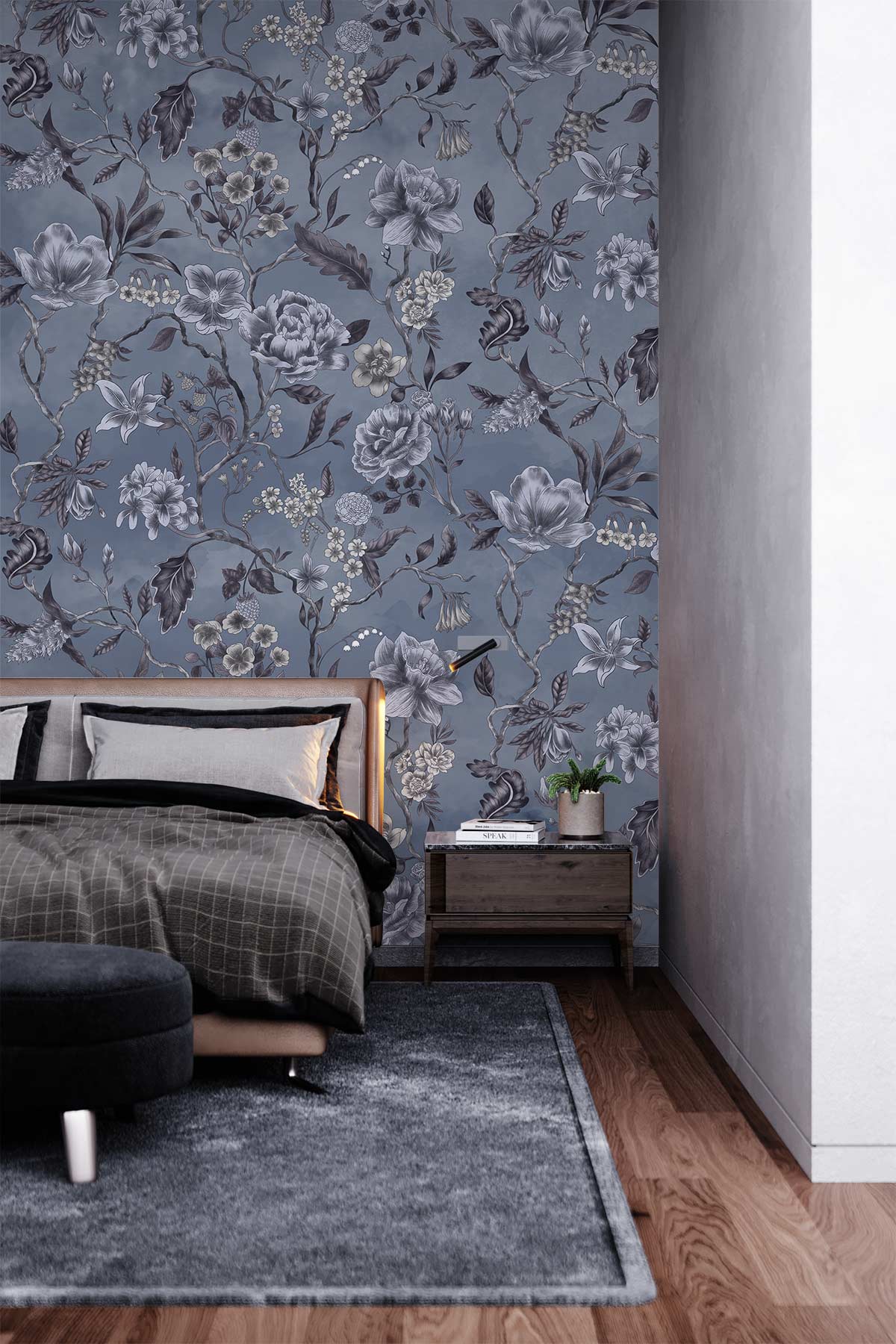 Papier peint mural à motif de fleurs en aquarelle - Le meilleur Papier peint panoramique Sur mesure