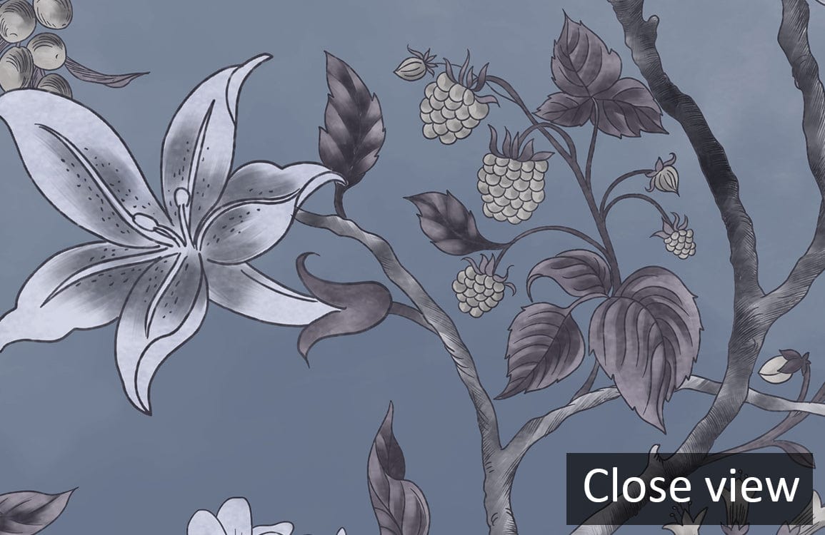 Papier peint mural à motif de fleurs en aquarelle - Le meilleur Papier peint panoramique Sur mesure
