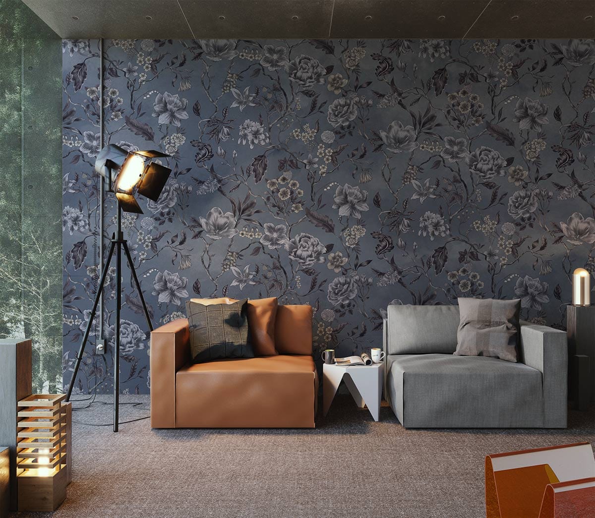 Papier peint mural à motif de fleurs en aquarelle - Le meilleur Papier peint panoramique Sur mesure