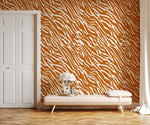 Papier peint mural à motif de fourrure orange vectorielle - Vignette | Mr Papier Peint