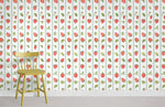 Papier peint mural à motif de fraises - Vignette | Mr Papier Peint