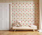 Papier peint mural à motif de fraises - Vignette | Mr Papier Peint