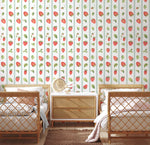 Papier peint mural à motif de fraises - Vignette | Mr Papier Peint