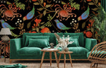 Papier peint mural grenade et velours vert émeraude souffle de nature - Vignette | Mr Papier Peint