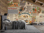 Papier peint mural partitions musicales vintage élégance et nostalgie - Vignette | Mr Papier Peint