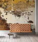 Papier peint mural écailles peintes éclat jaune et marron moderne - Vignette | Mr Papier Peint