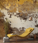 Papier peint mural écailles peintes éclat jaune et marron moderne - Vignette | Mr Papier Peint