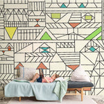 Papier Peint Mural à Motif Géométrique - Vignette | Mr Papier Peint