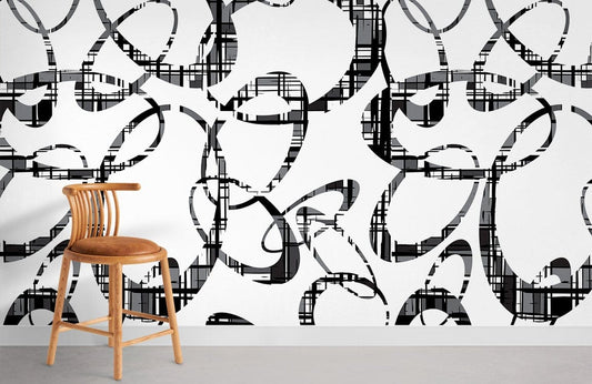 Papier Peint Mural à Motif Ovale - Le meilleur Papier peint panoramique Sur mesure
