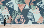 Papier peint mural à motifs de feuilles et de pois - Vignette | Mr Papier Peint