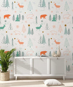 Papier peint mural à motifs de Noël - Vignette | Mr Papier Peint