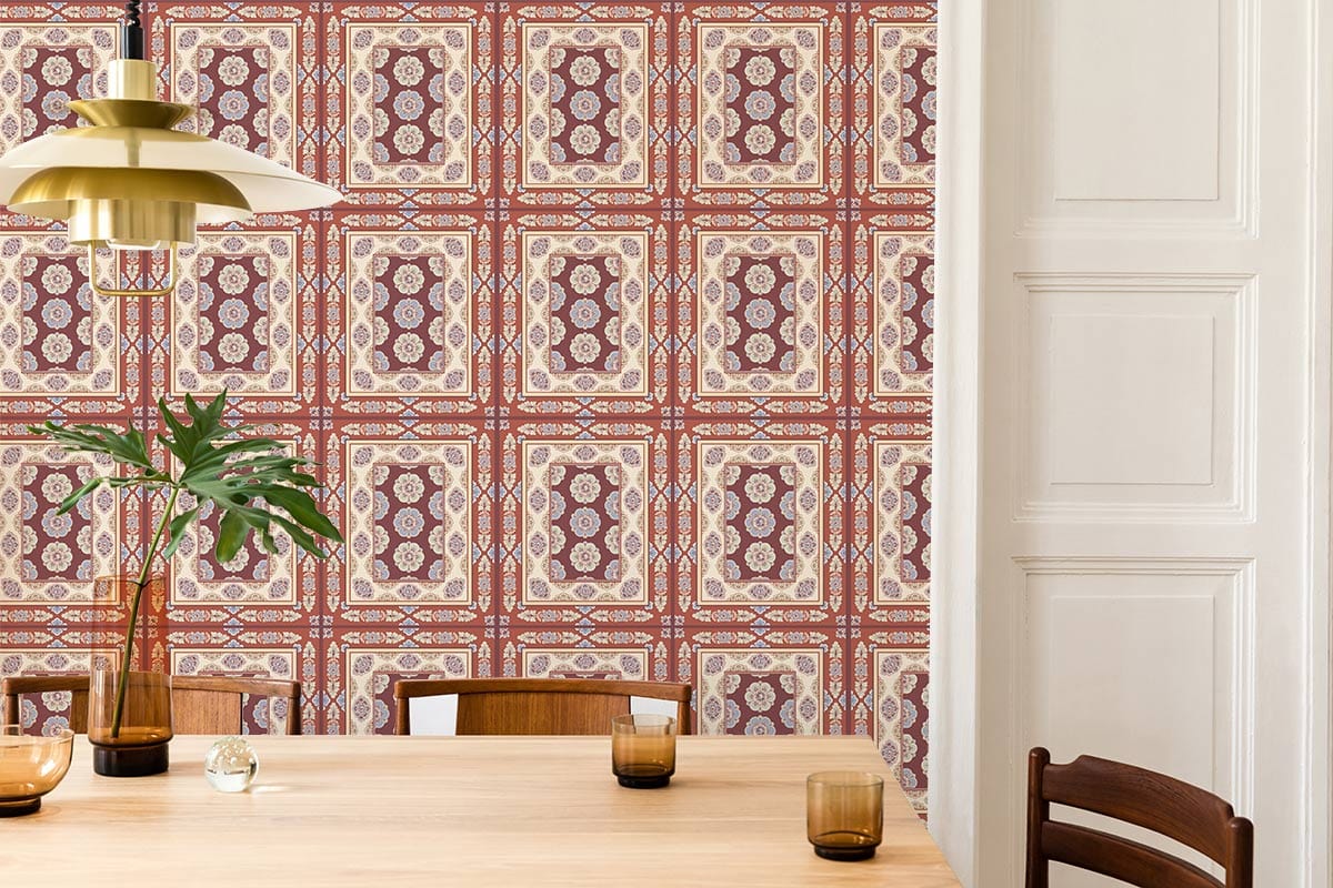 Papier peint mural à motifs de rectangles - Le meilleur Papier peint panoramique Sur mesure