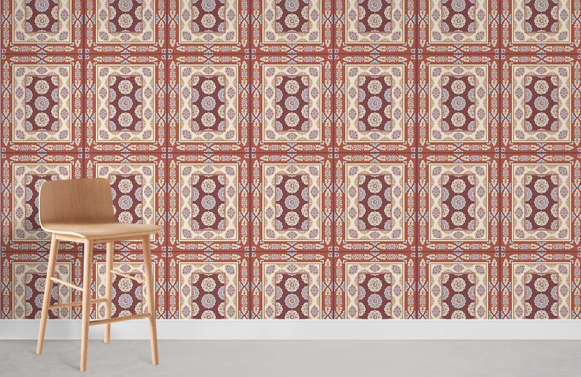 Papier peint mural à motifs de rectangles - Le meilleur Papier peint panoramique Sur mesure