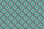 Papier peint mural à motifs turquoise vectoriels - Vignette | Mr Papier Peint