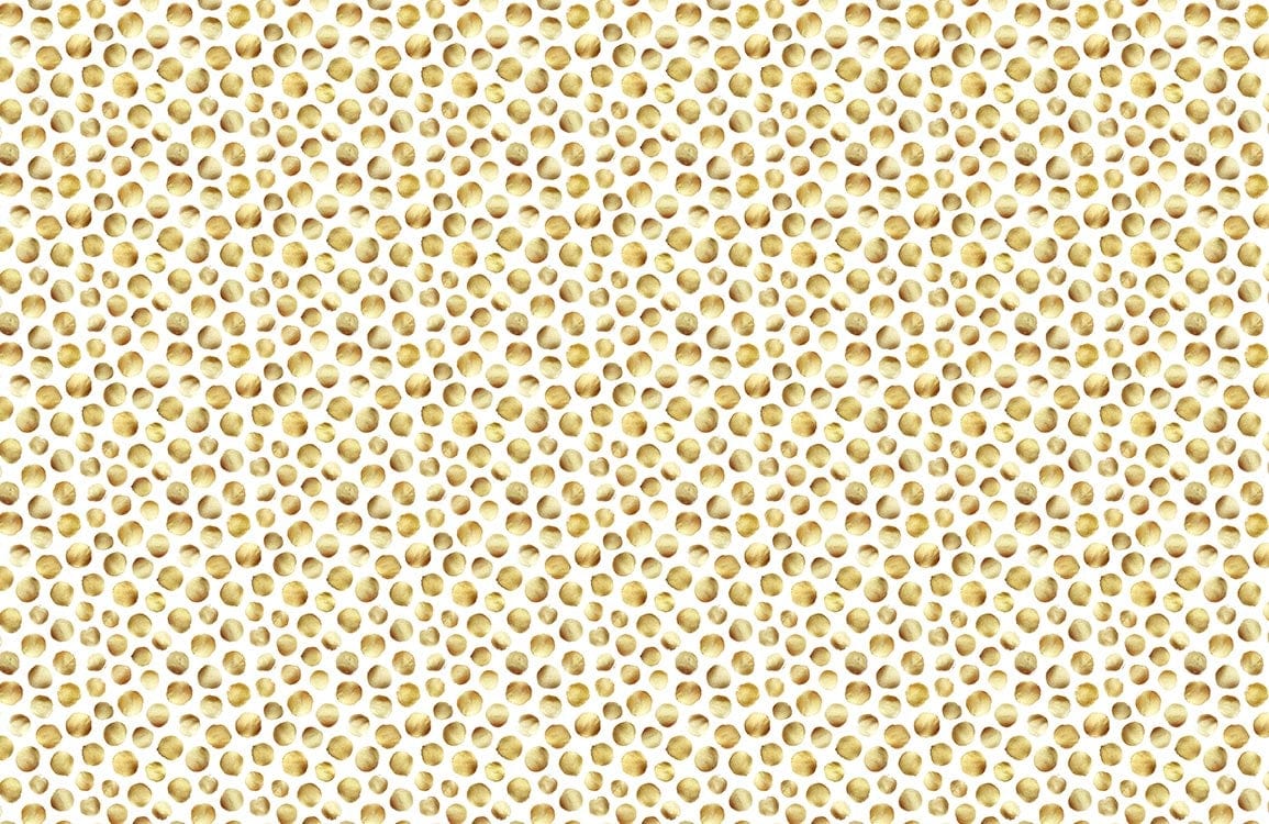 Pellicules de papier peint mural à pois dorés pour une touche d’élégance intérieure
