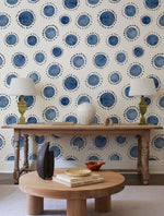 Papier peint mural à pois indigo souffle moderne et élégance - Vignette | Mr Papier Peint