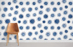Papier peint mural à pois indigo souffle moderne et élégance - Vignette | Mr Papier Peint