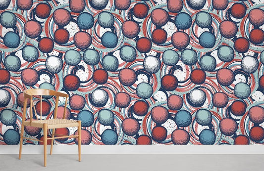 Papier peint mural à pois - Le meilleur Papier peint panoramique Sur mesure