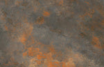 Papier peint mural à pois rustiques gris et orange ambiance chaleureuse - Vignette | Mr Papier Peint