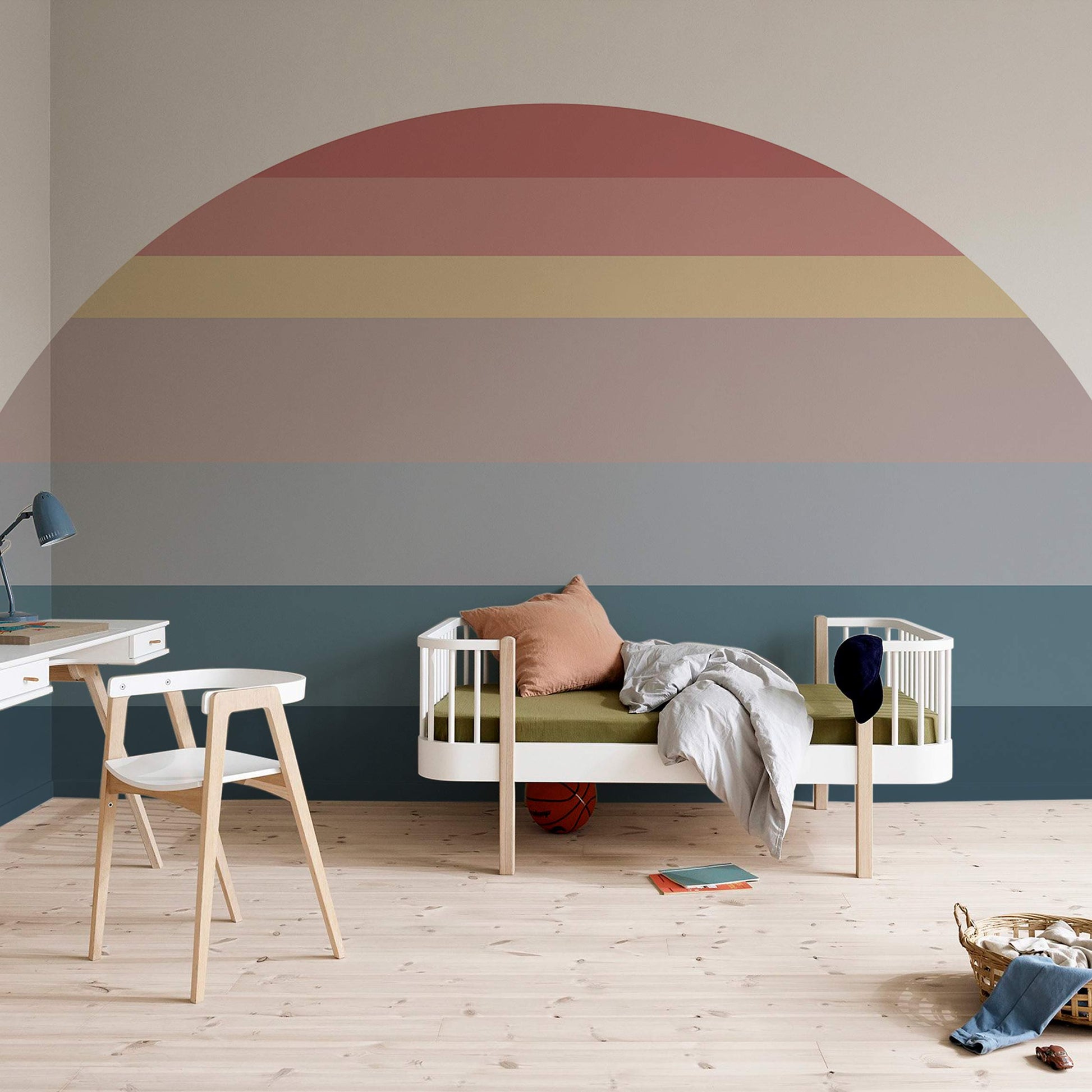 Papier Peint Mural à Rayures Colorées - Le meilleur Papier peint panoramique Sur mesure