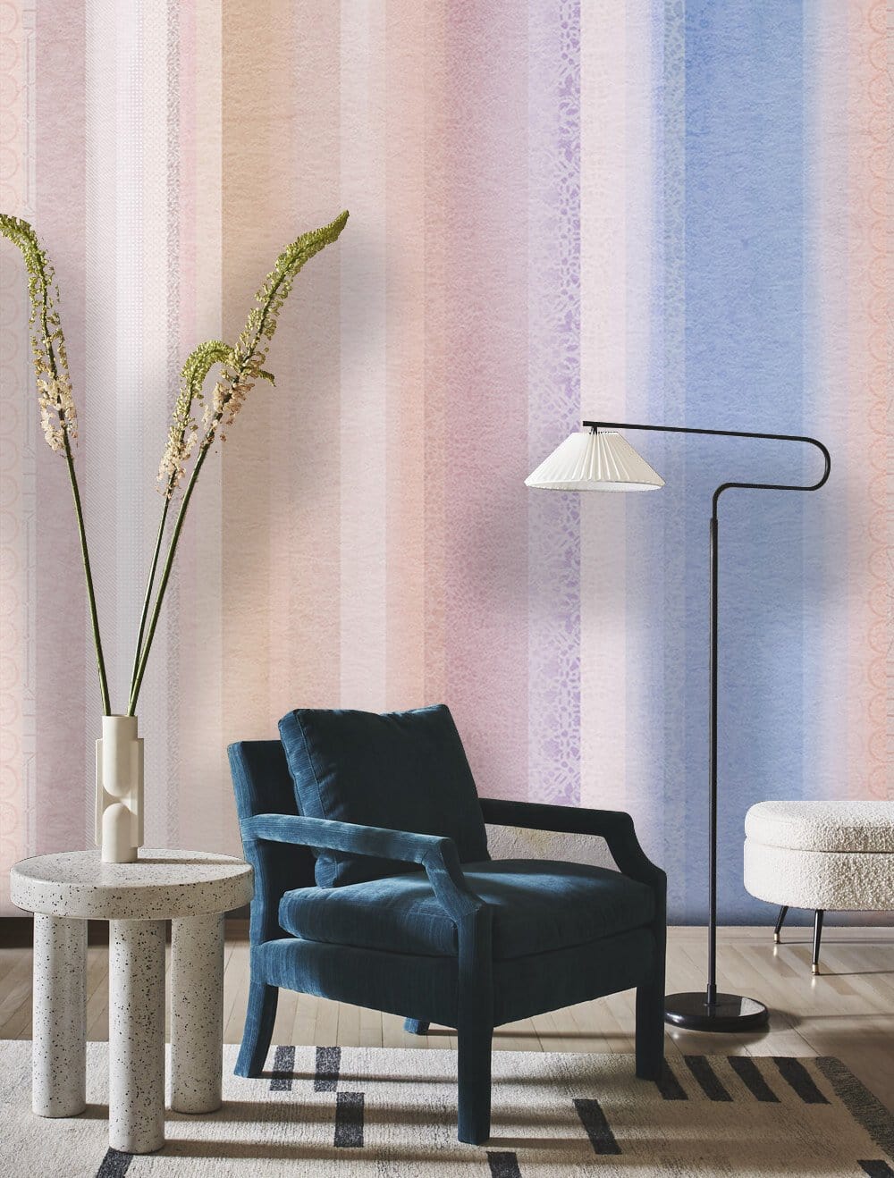 Papier peint mural à rayures d’ombre - Le meilleur Papier peint panoramique Sur mesure